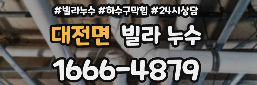 대전면 빌라 누수