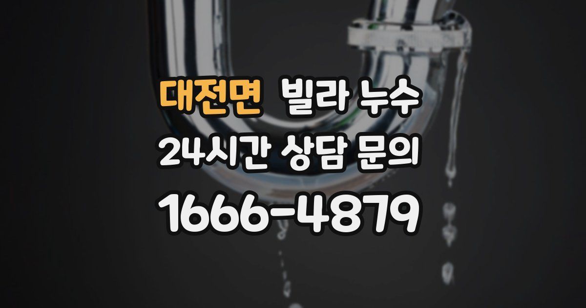 대전면 빌라 누수