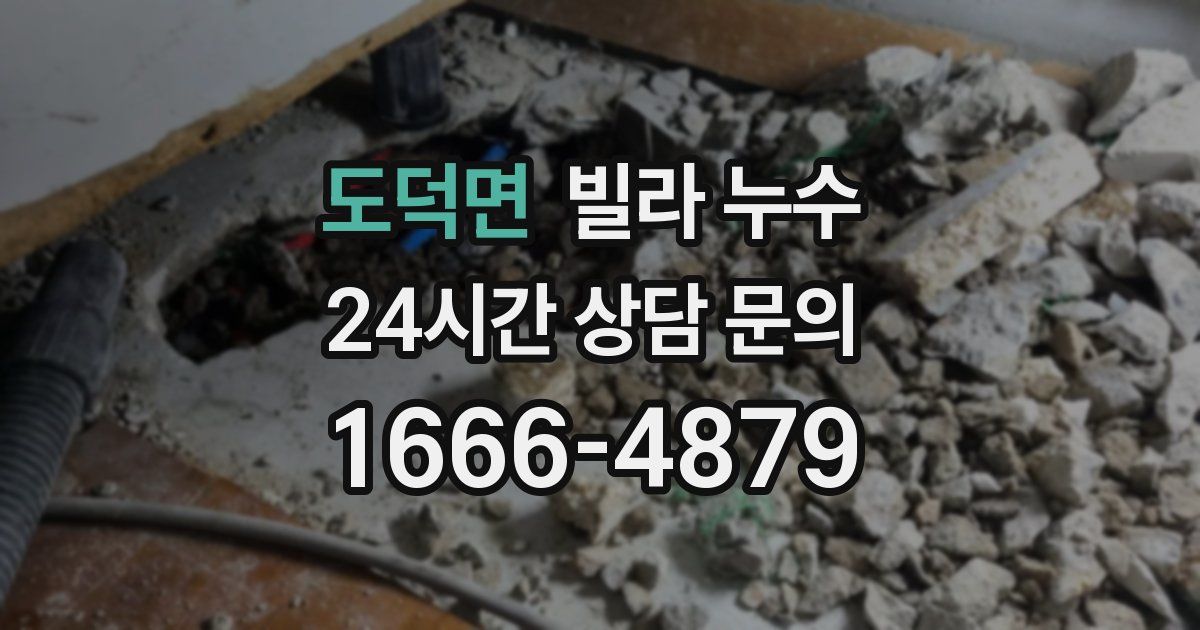 도덕면 빌라 누수