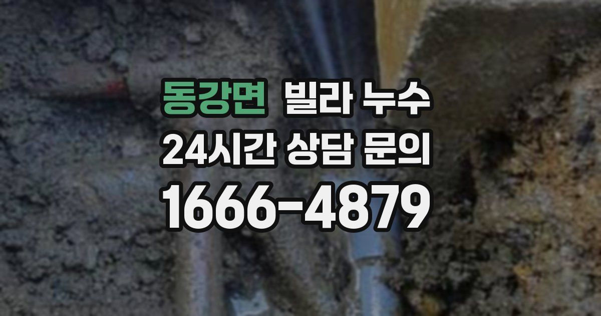 동강면 빌라 누수