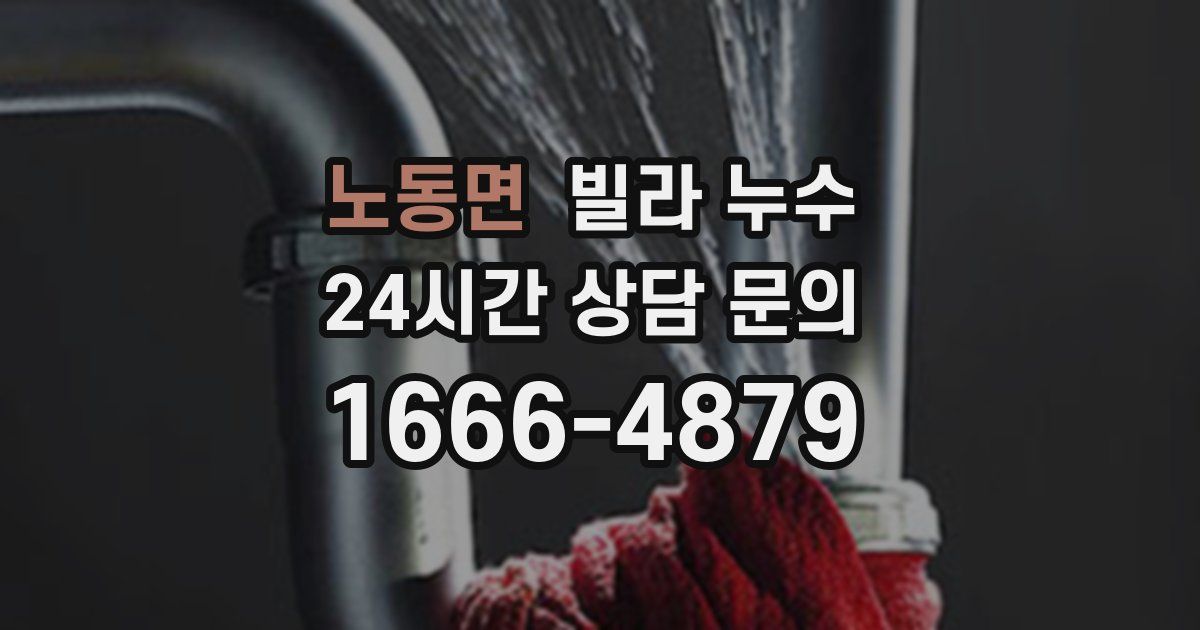 노동면 빌라 누수