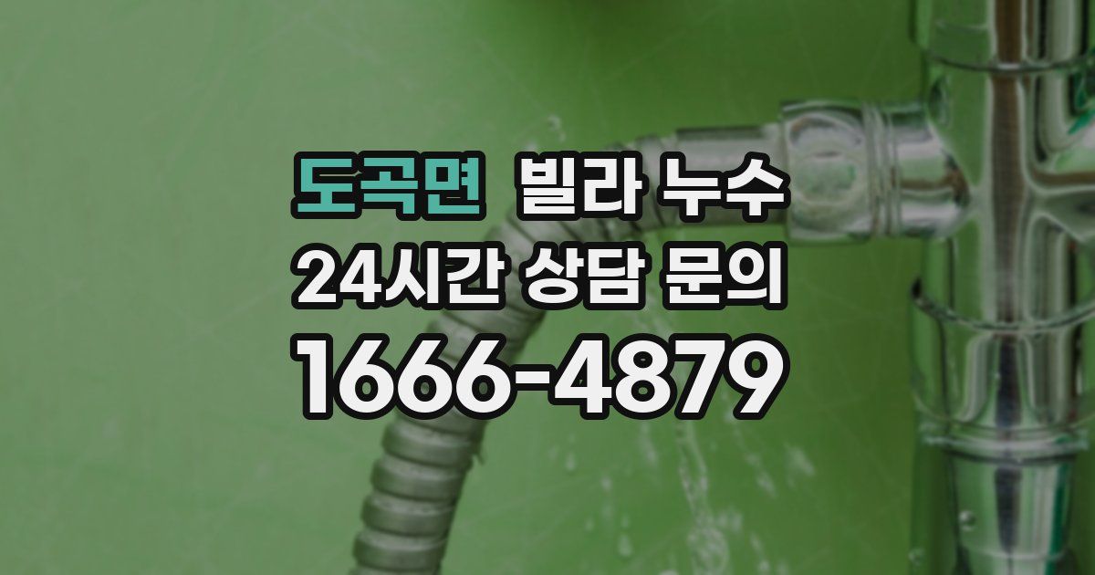 도곡면 빌라 누수