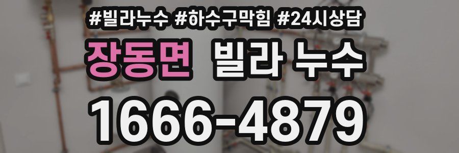 장동면 빌라 누수