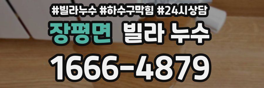 장평면 빌라 누수