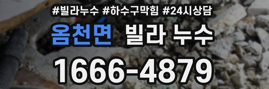 옴천면 빌라 누수