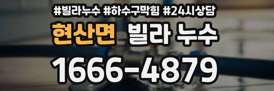 현산면 빌라 누수