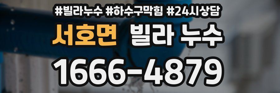 서호면 빌라 누수