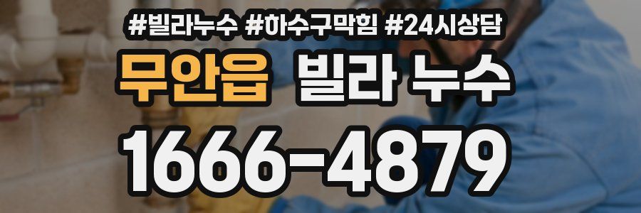 무안읍 빌라 누수