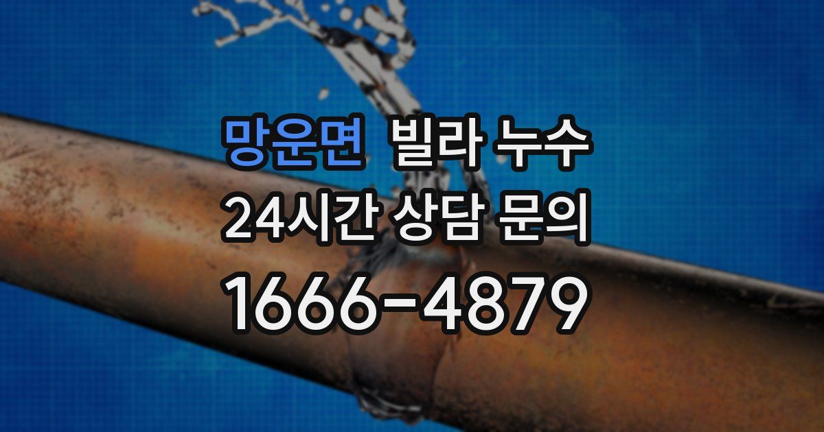 망운면 빌라 누수