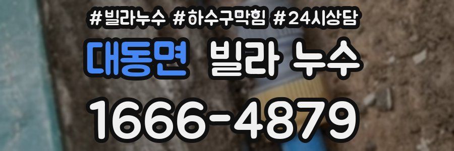 대동면 빌라 누수