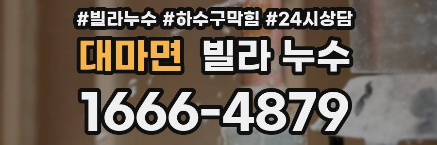 대마면 빌라 누수