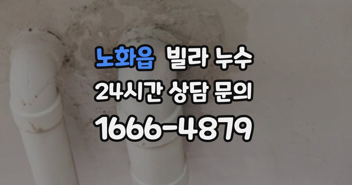 노화읍 빌라 누수
