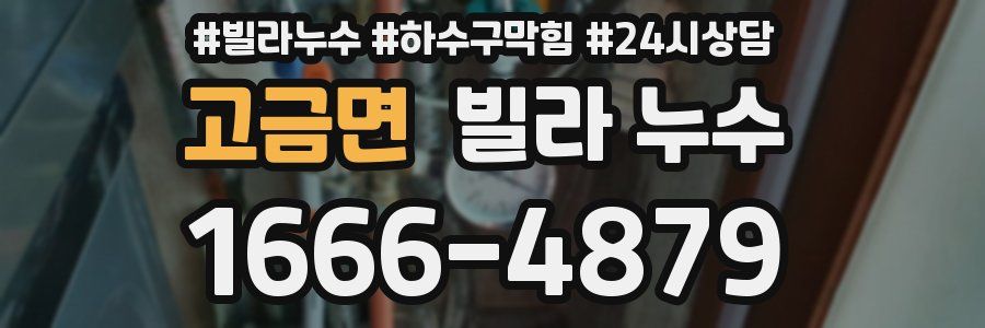 고금면 빌라 누수