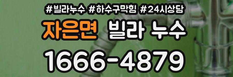 자은면 빌라 누수