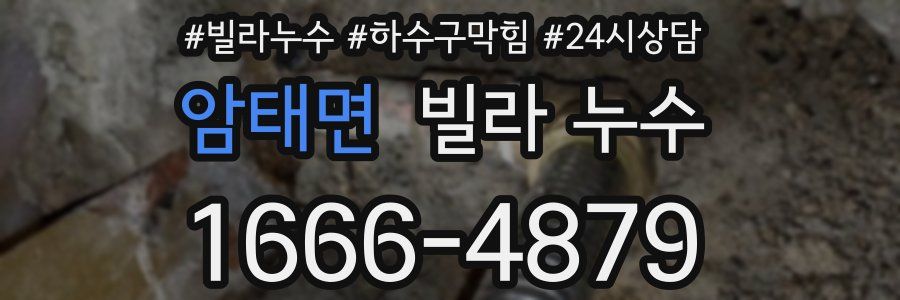 암태면 빌라 누수