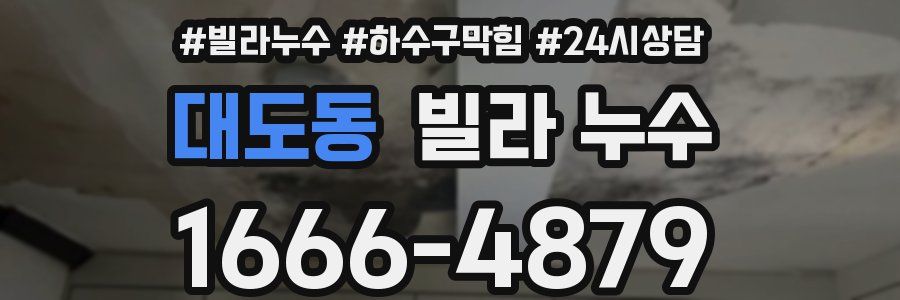 대도동 빌라 누수