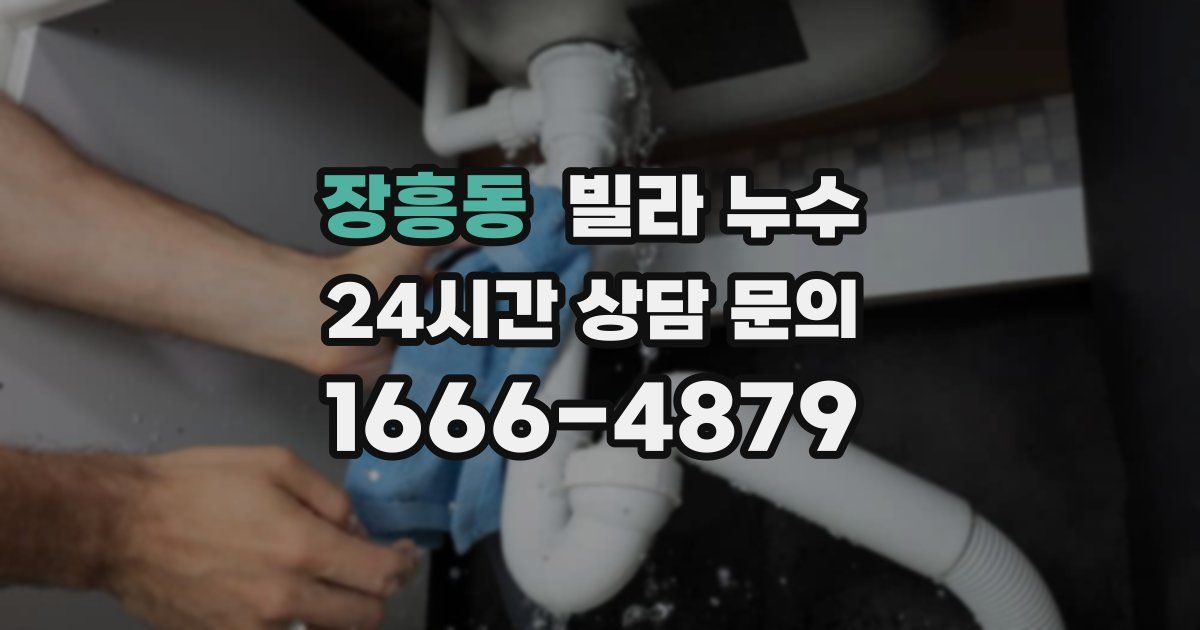 장흥동 빌라 누수