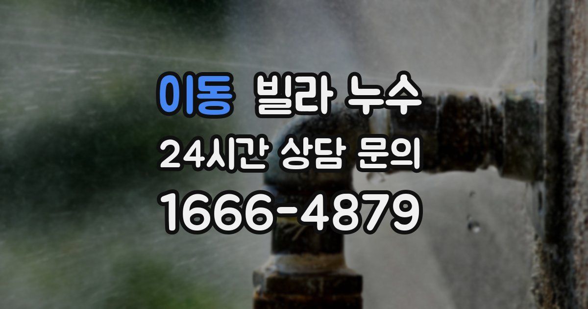 이동 빌라 누수