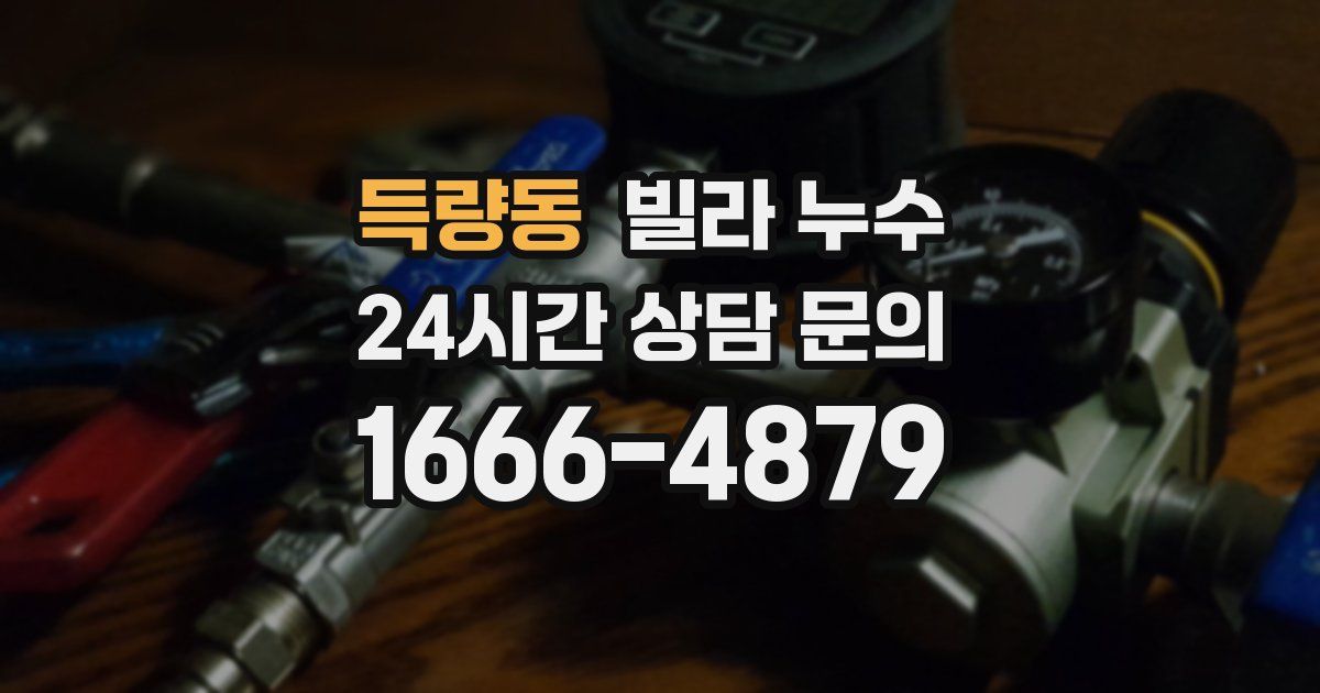 득량동 빌라 누수