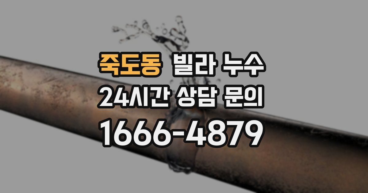 죽도동 빌라 누수