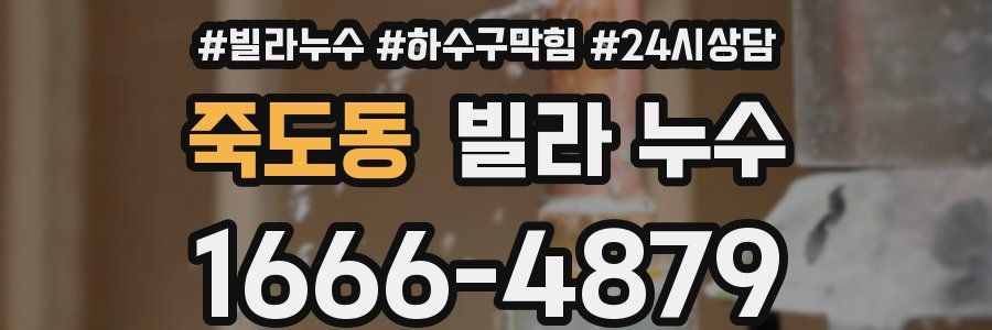 죽도동 빌라 누수