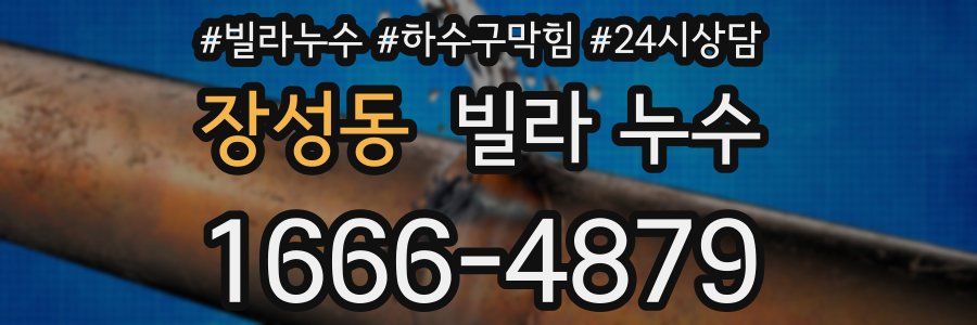 장성동 빌라 누수