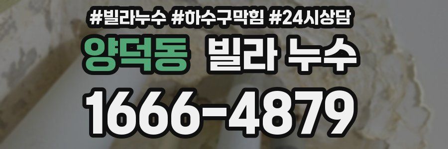 양덕동 빌라 누수