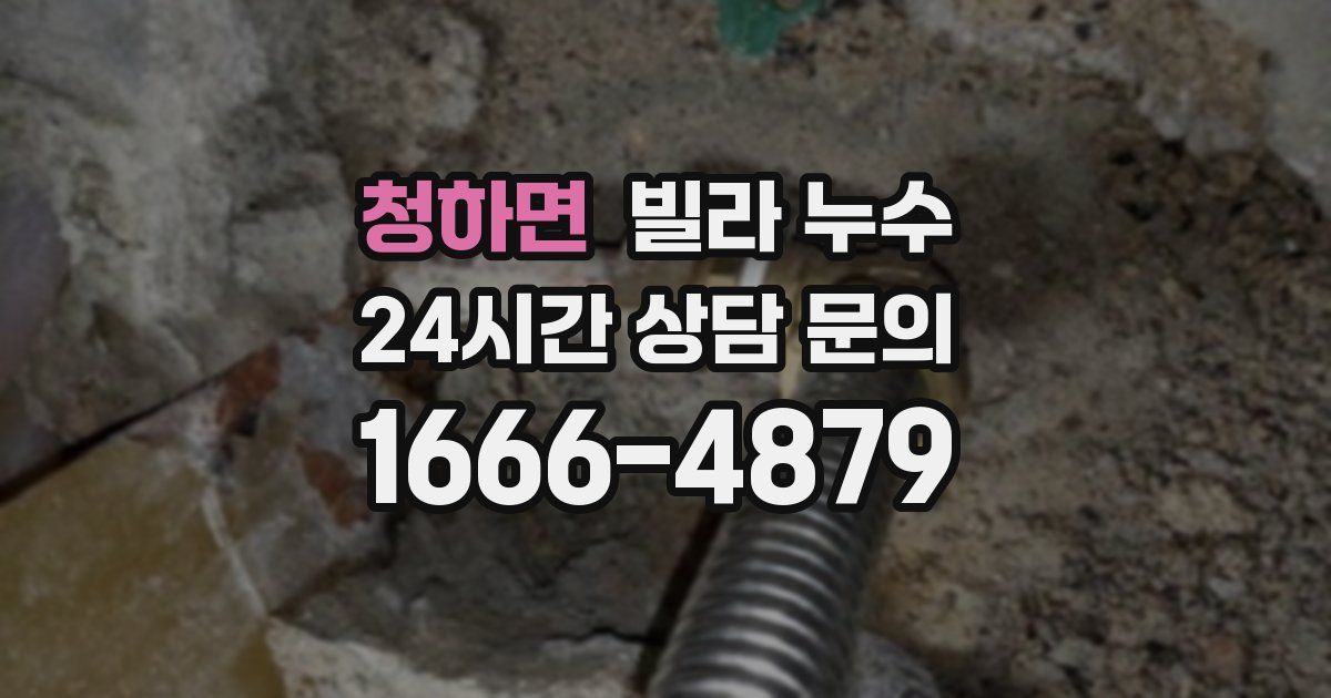 청하면 빌라 누수