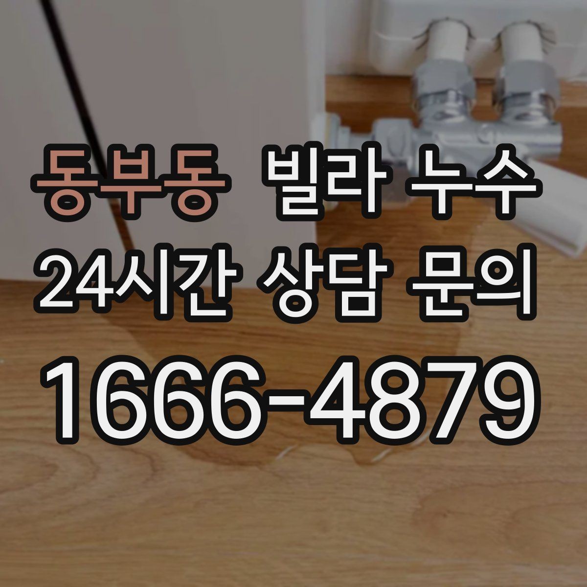 동부동 빌라 누수 베란다 물고임이 실내 누수처럼 보일 때