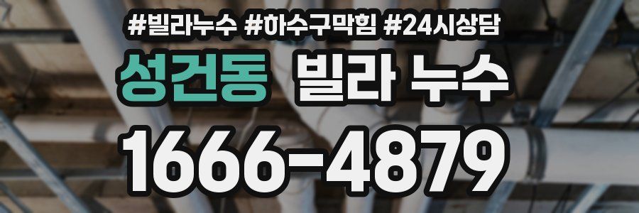성건동 빌라 누수