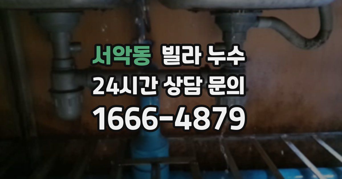 서악동 빌라 누수