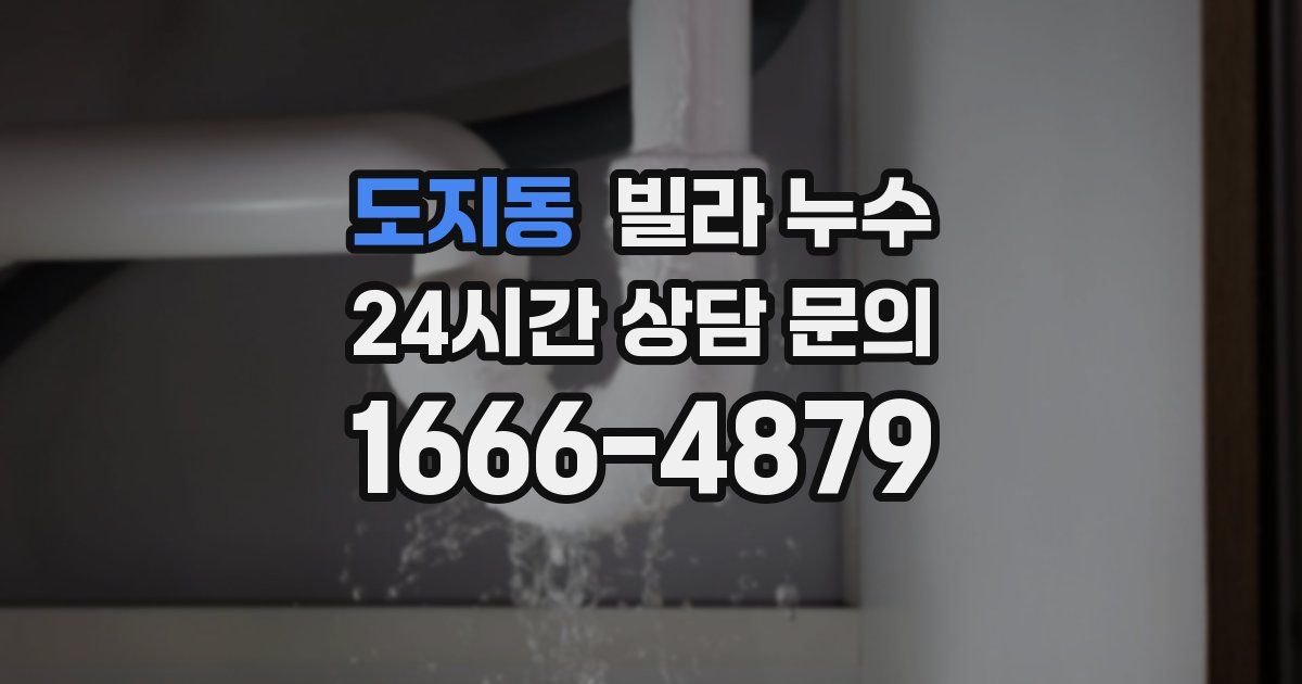 도지동 빌라 누수