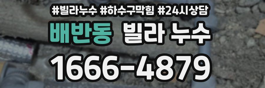 배반동 빌라 누수