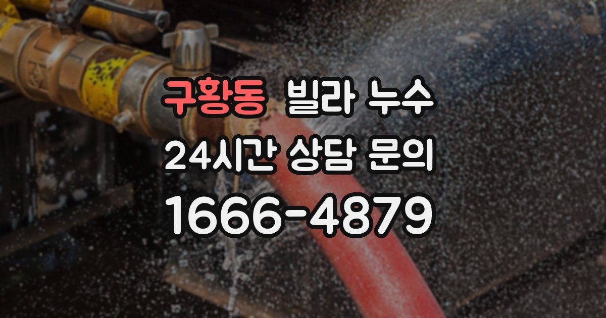 구황동 빌라 누수