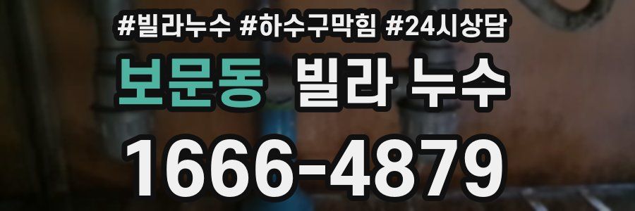 보문동 빌라 누수