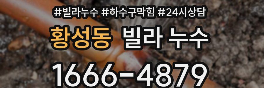 황성동 빌라 누수