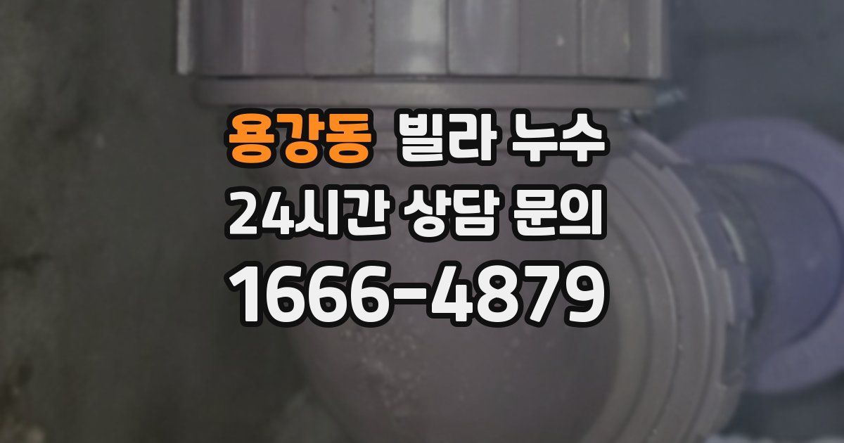 용강동 빌라 누수