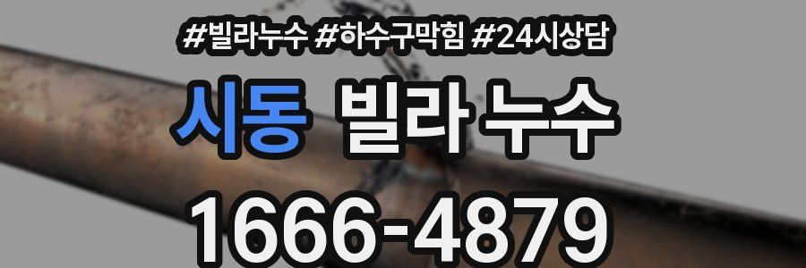 시동 빌라 누수