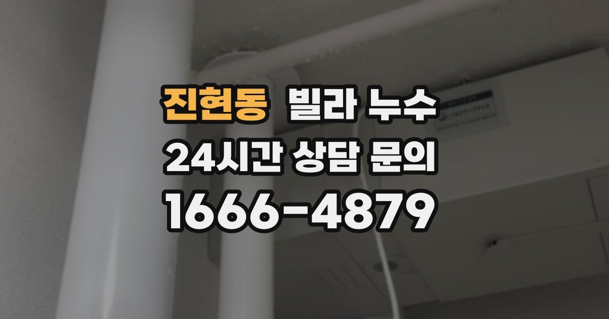 진현동 빌라 누수