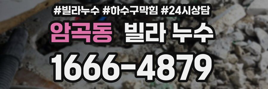 암곡동 빌라 누수