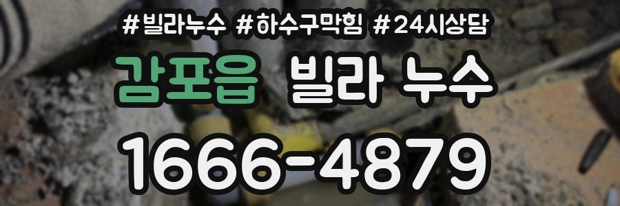 감포읍 빌라 누수