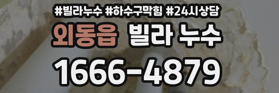 외동읍 빌라 누수