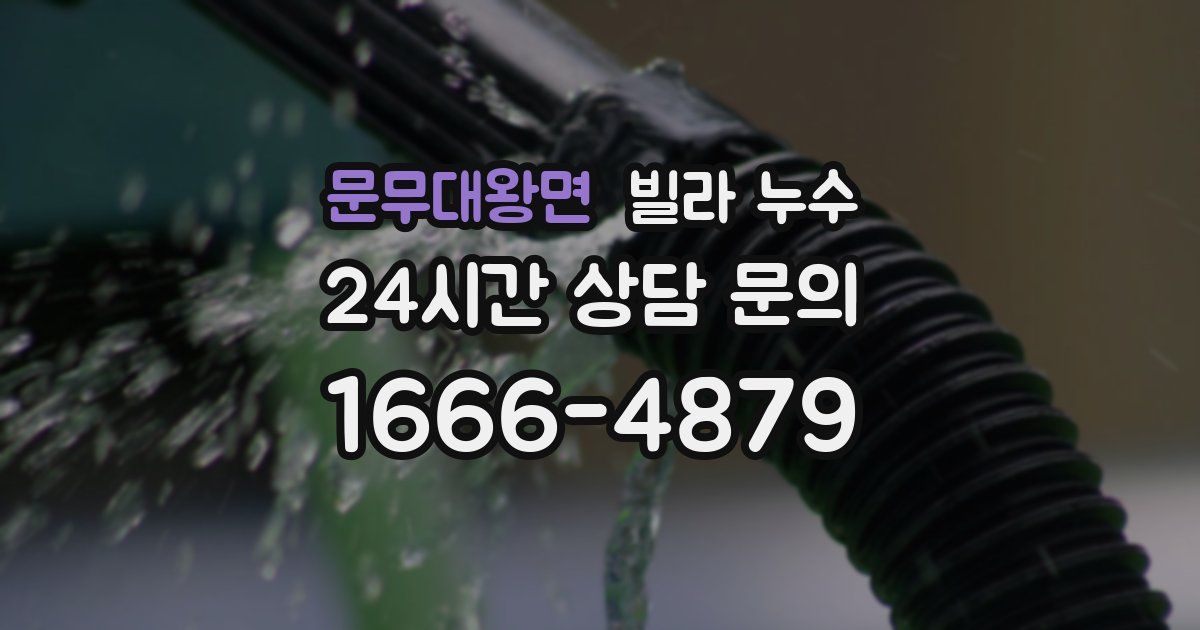 문무대왕면 빌라 누수