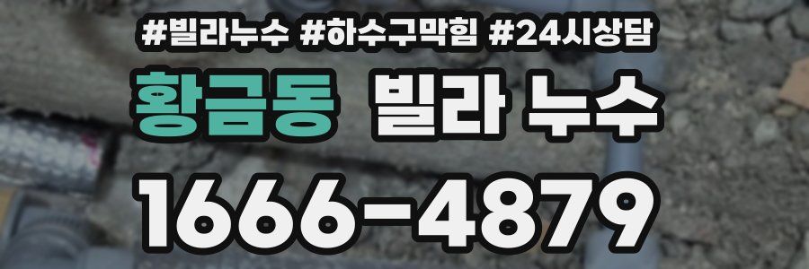 황금동 빌라 누수