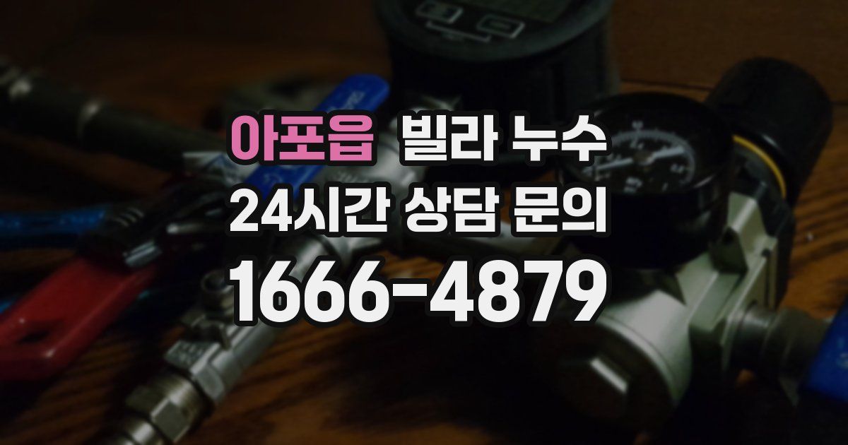 아포읍 빌라 누수