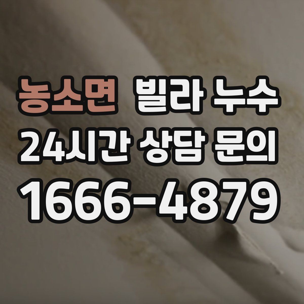 농소면 빌라 누수 수도계량기함이 축축하면 누수 가능성
