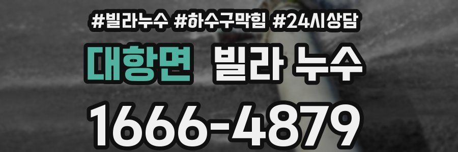 대항면 빌라 누수