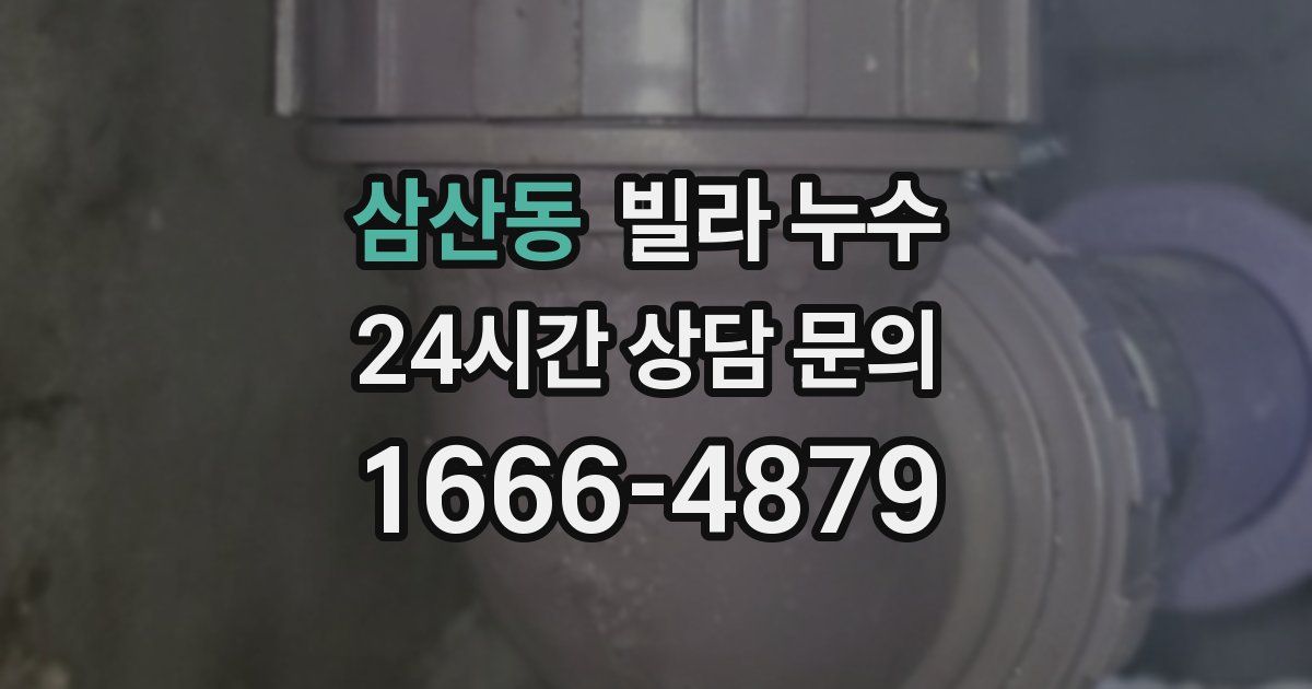 삼산동 빌라 누수