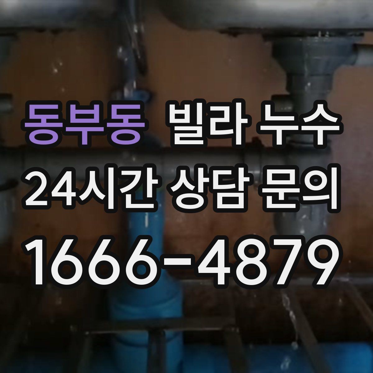 동부동 빌라 누수 누수 의심되면 하지 말아야 할 행동
