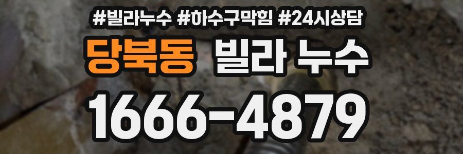 당북동 빌라 누수